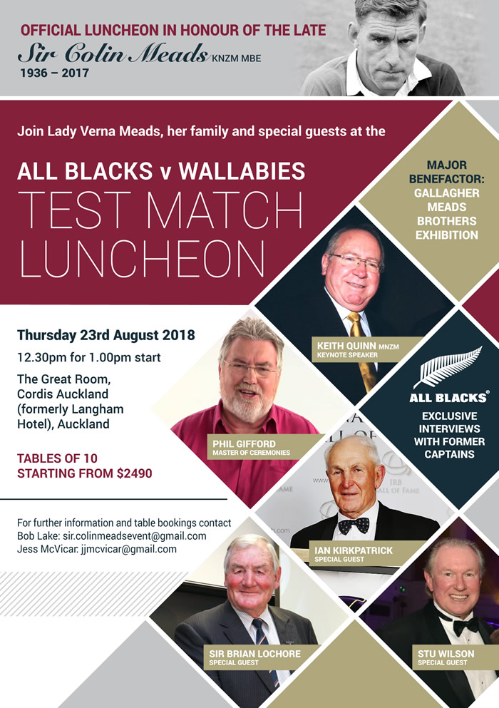 Sir Colin Meads tribute luncheon